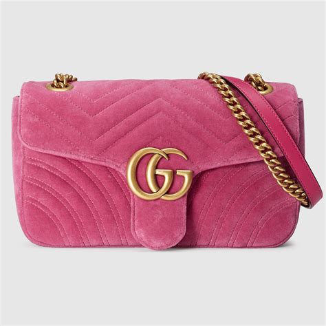 pink velvet gucci purse|Gucci small purses.